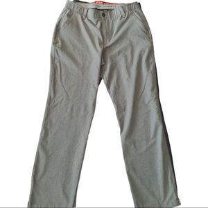 Under Armour Mens gray tapered golf pants performance 34/32